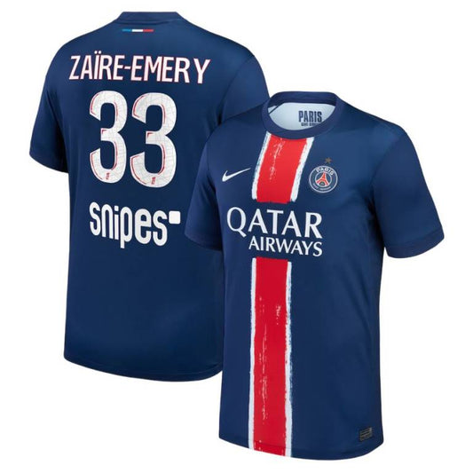 Maillot PSG Domicile 2024 2025 Zaire Emery 1 Étoile
