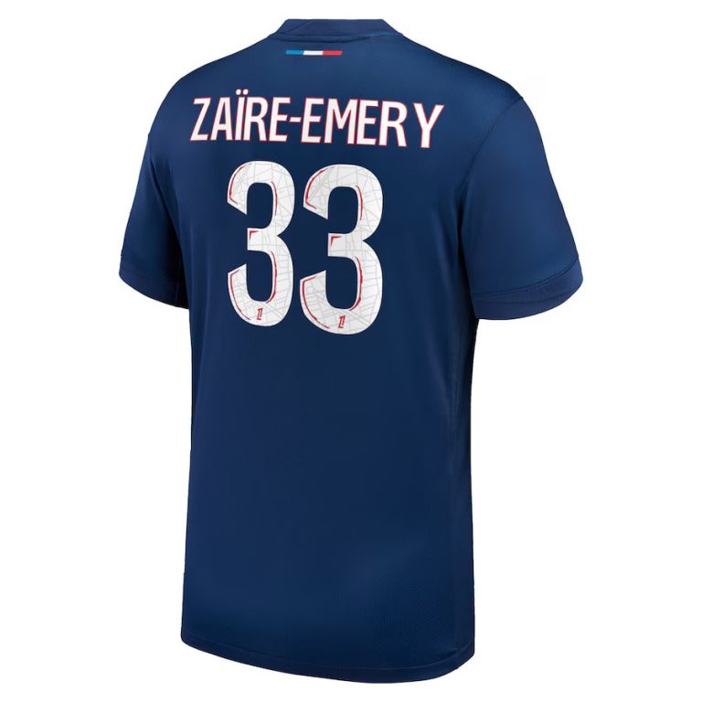 Maillot PSG Domicile 2024 2025 Zaire Emery 1 Étoile